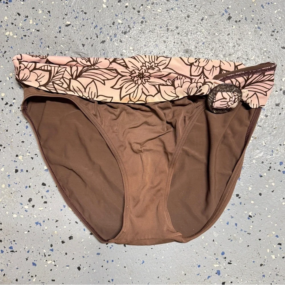Baltex Floral Halter Bikini Top and Bottoms